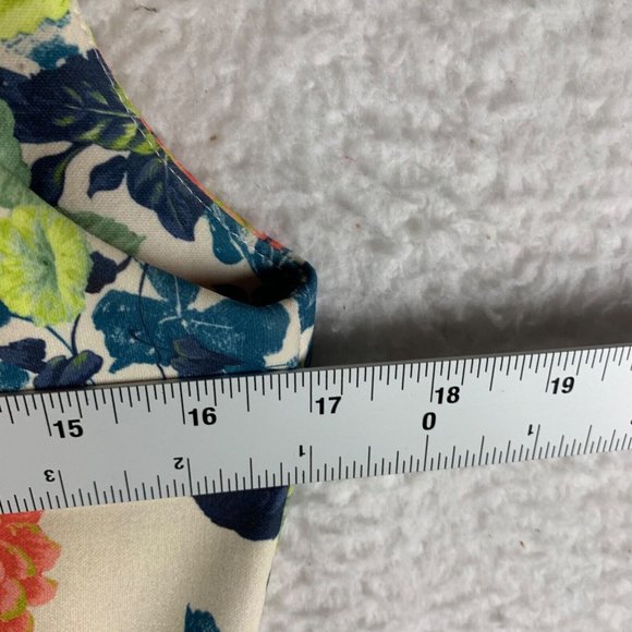 Closet London Women's Multicolor Floral V-back Pleated Summer Dress Size 12 8882 - Picture 2 of 9